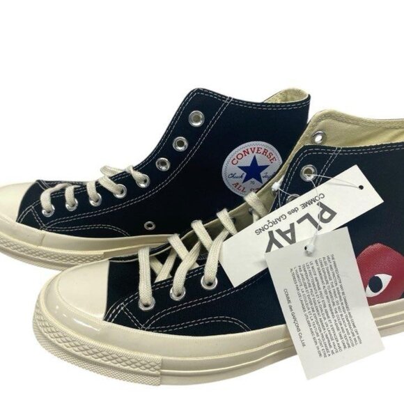 IOB Converse Chuck 70 Hi NWT Comme des Garcons Unisex Sneakers (M 8/W10) - Picture 3 of 8